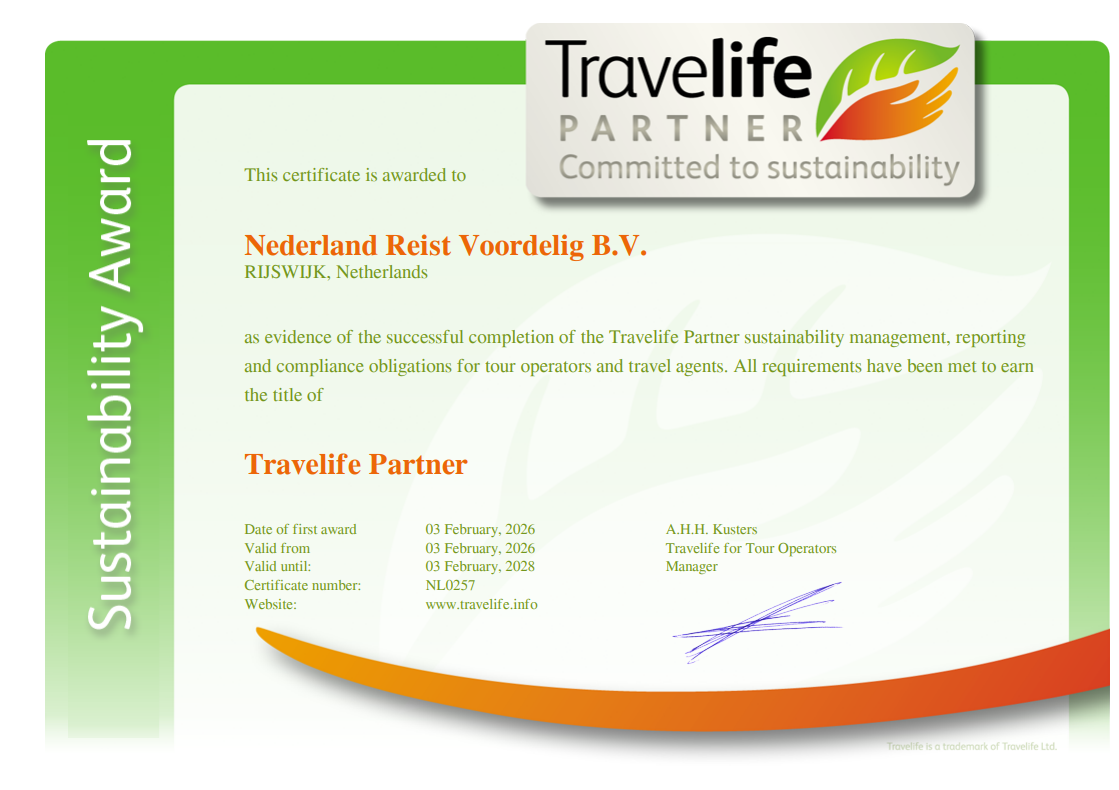 Travelife Partner Award